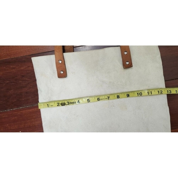 24b Fleabags Custom Flea Bag Leather And Canvas Tote Bag - Picture 10 of 14